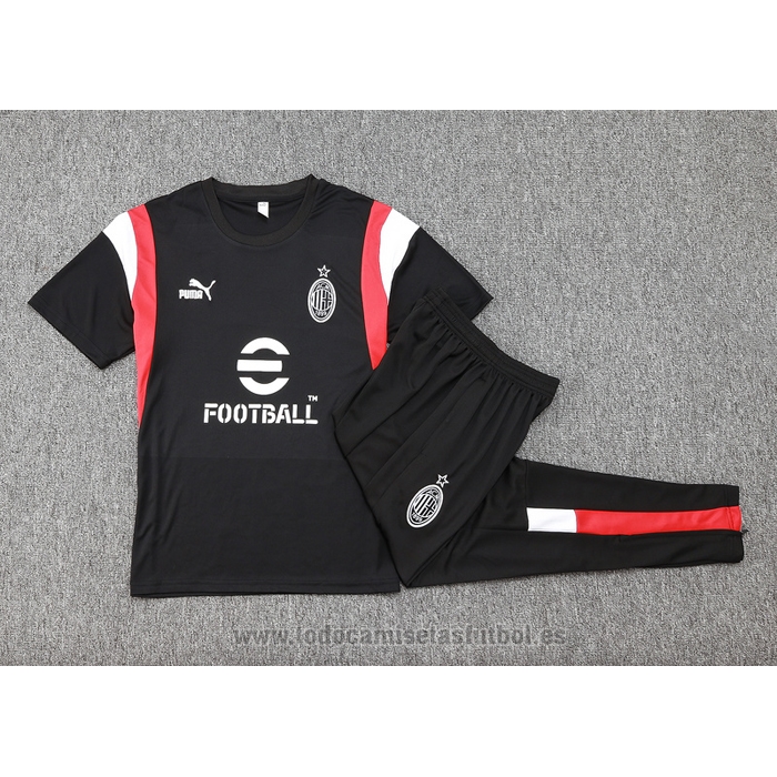 Chandal del AC Milan Manga Corta 2023-2024 Negro